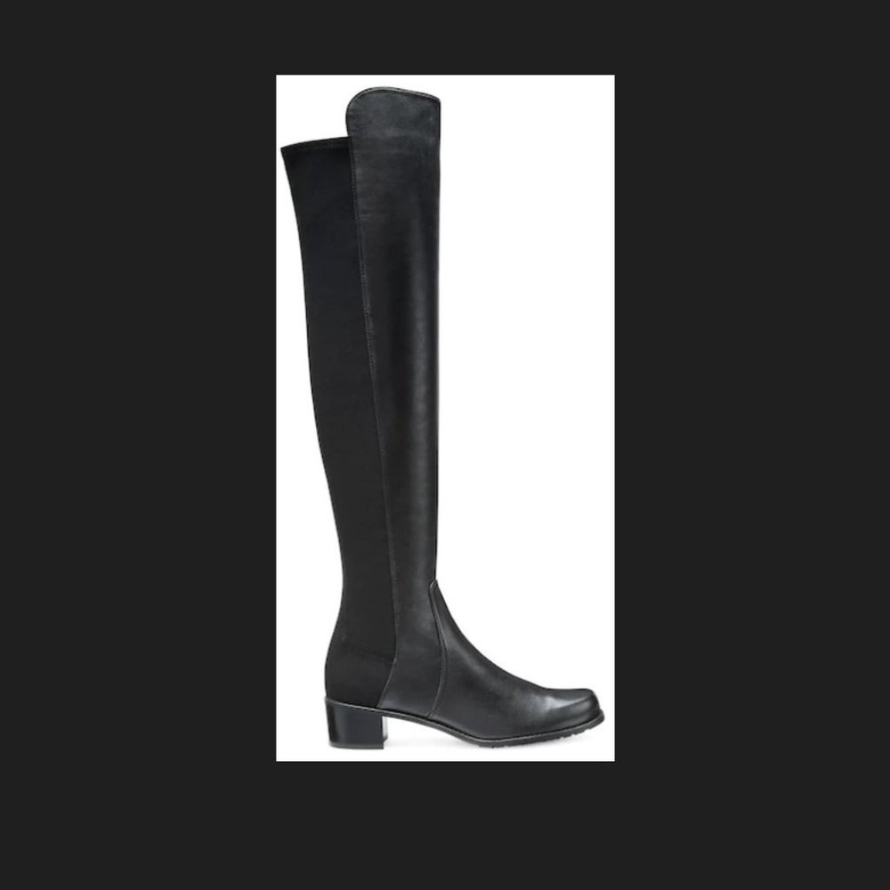 Stuart Weitzman 5050 Over-the-Knee Boots, Black Size 9.5